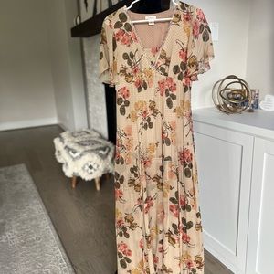 Sundance Silk floral maxi dress. Size 8